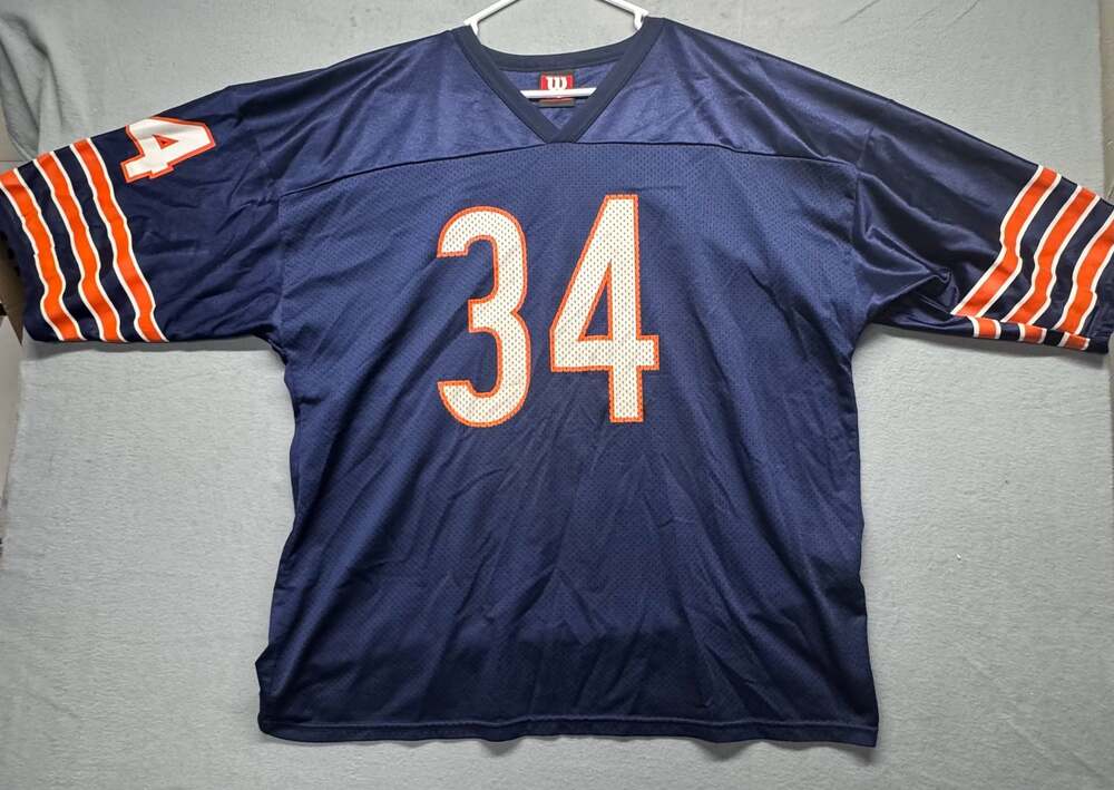 Vintage Wilson Chicago Bears Walter Payton #34 NFL Football Jersey